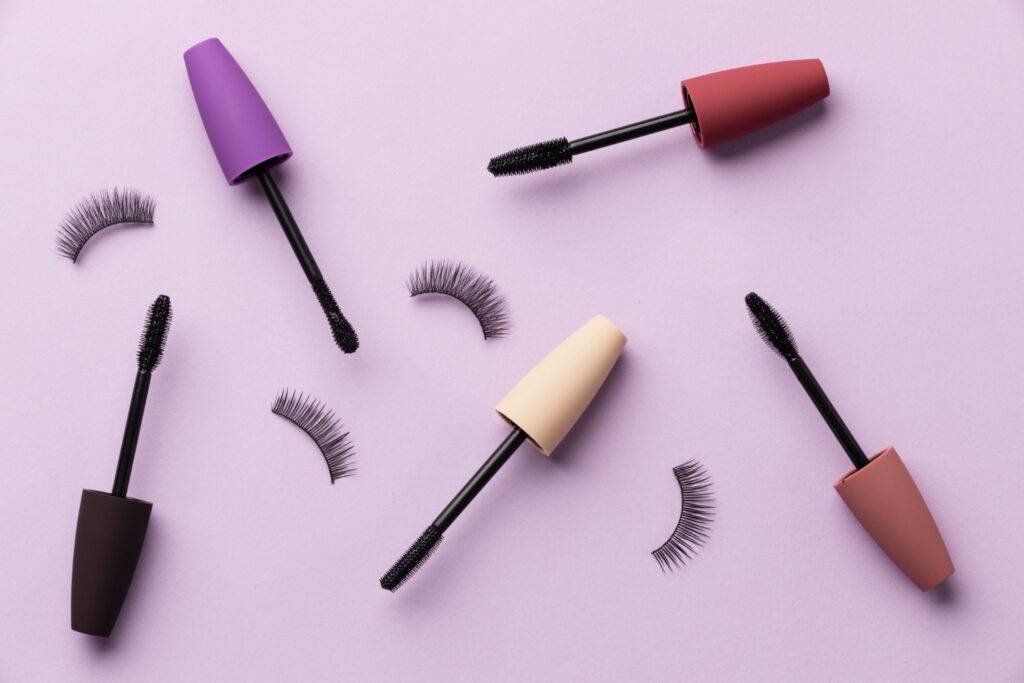 Mascara on Eyelash Extensions